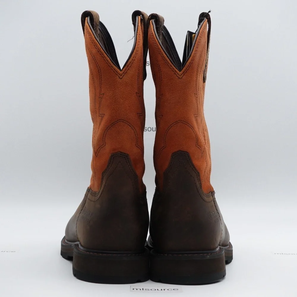 NEW Size 12 WIDE 2E Men's Ariat GroundBreaker Steel Toe Work Western Boots